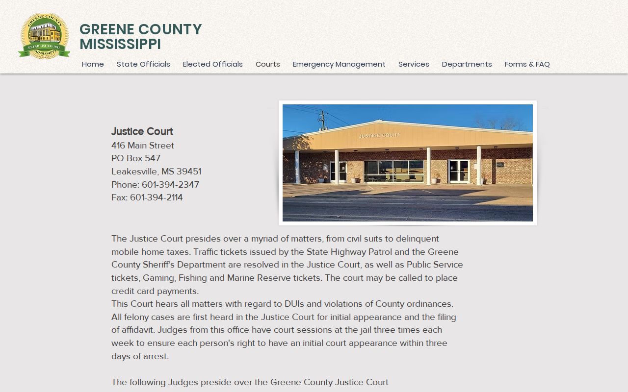 Greene County court process related to 24-hour jail releases