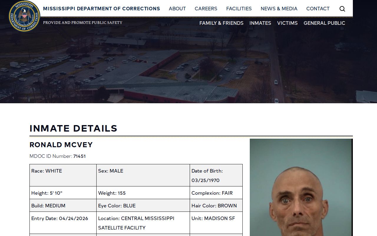 MDOC Tentative Release Date field used in Greene County release lookup